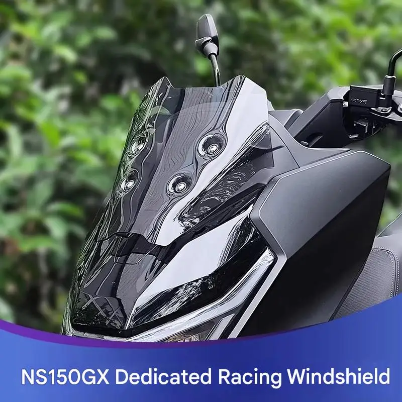 FOR NS150GX Sport Competition Windscreen Accessory Thin High-Tear-Resistant PC Base Material Arc-Shaped Stress-Relief