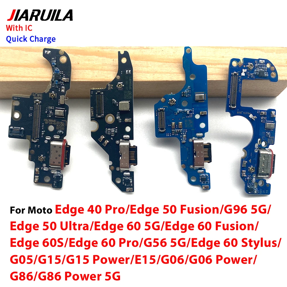 Kabel Flex Portu Ładowania USB Do Moto Edge 40 Pro 50 Fusion Ultra 60 5G 60S Stylus G96 G05 G15 Power E15 G06 G56 5G G86 — zdjęcie produktu 2