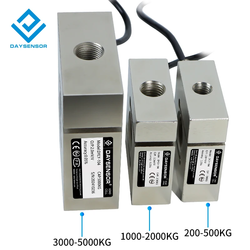 DYLY-104 Decent  Double Way Pressure Pull Force S-type Load Cell Sensor Weighing Transducer Stress Tension Measuring 500KG