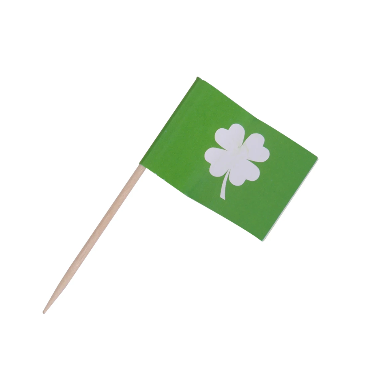 

200 Pcs Shamrock Cake Toppers Green Miniature Picks for Party Baby Shower Decorations Cupcake Toothpicks Patricks Day