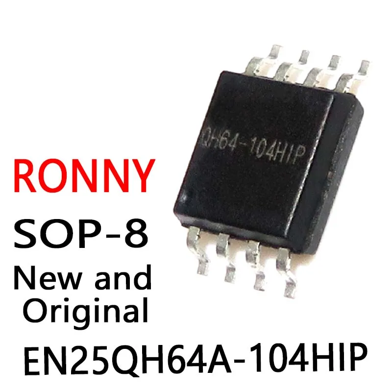 10PCS  New and Original QH64A-104HIP SOP-8  EN25QH64A-104HIP