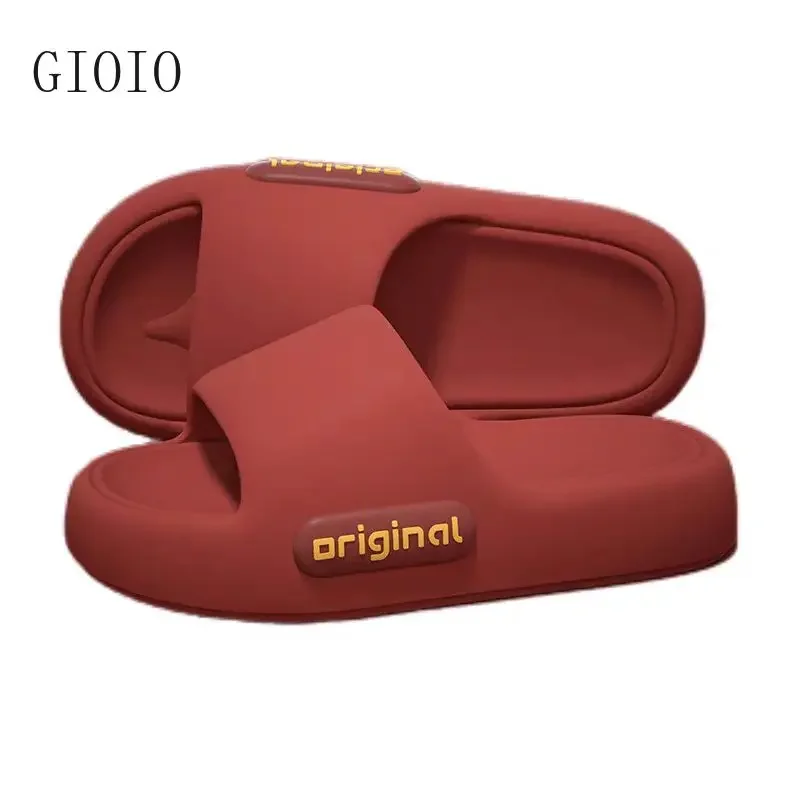 GIOIO Thick Platform EVA Slippers for Women 2025 Spring Summer Non Slip Beach Flip Flops Woman Comfort Soft Sole Indoor Cloud