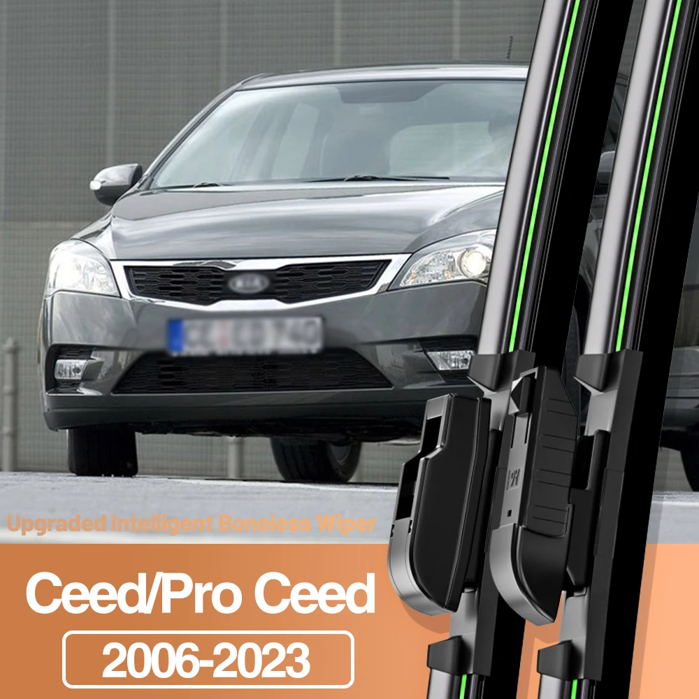 2 個起亜シードプロシード 2006-2023 フロントガラスワイパーブレードフロントガラスウィンドウアクセサリー 2010 2011 2016 2017 2019 2020