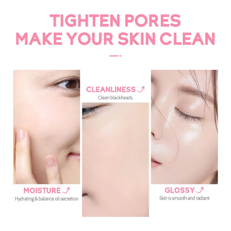 LAIKOU Cherry Blossoms 6pcs Face Skin Care Set Sakura Serum Repairing Sunscreen Cleanser Moisturizing Lotion Facial Tonic Cream