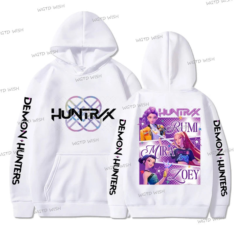 

KPop Demon Hunters Hoodies Women Long Sleeve Funny Gift for Fans Baby Girl Clothes Fashion Hooded Sweatshirts Outfits Gifts