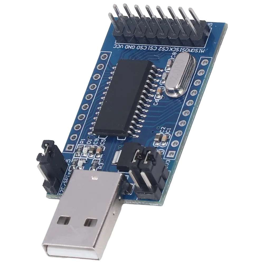 

CH341A Модуль преобразователя USB-порта USB в UART/IIC/SPI/TTL/ISP/EPP/MEM Многофункциональный модуль преобразователя последовательного порта USB