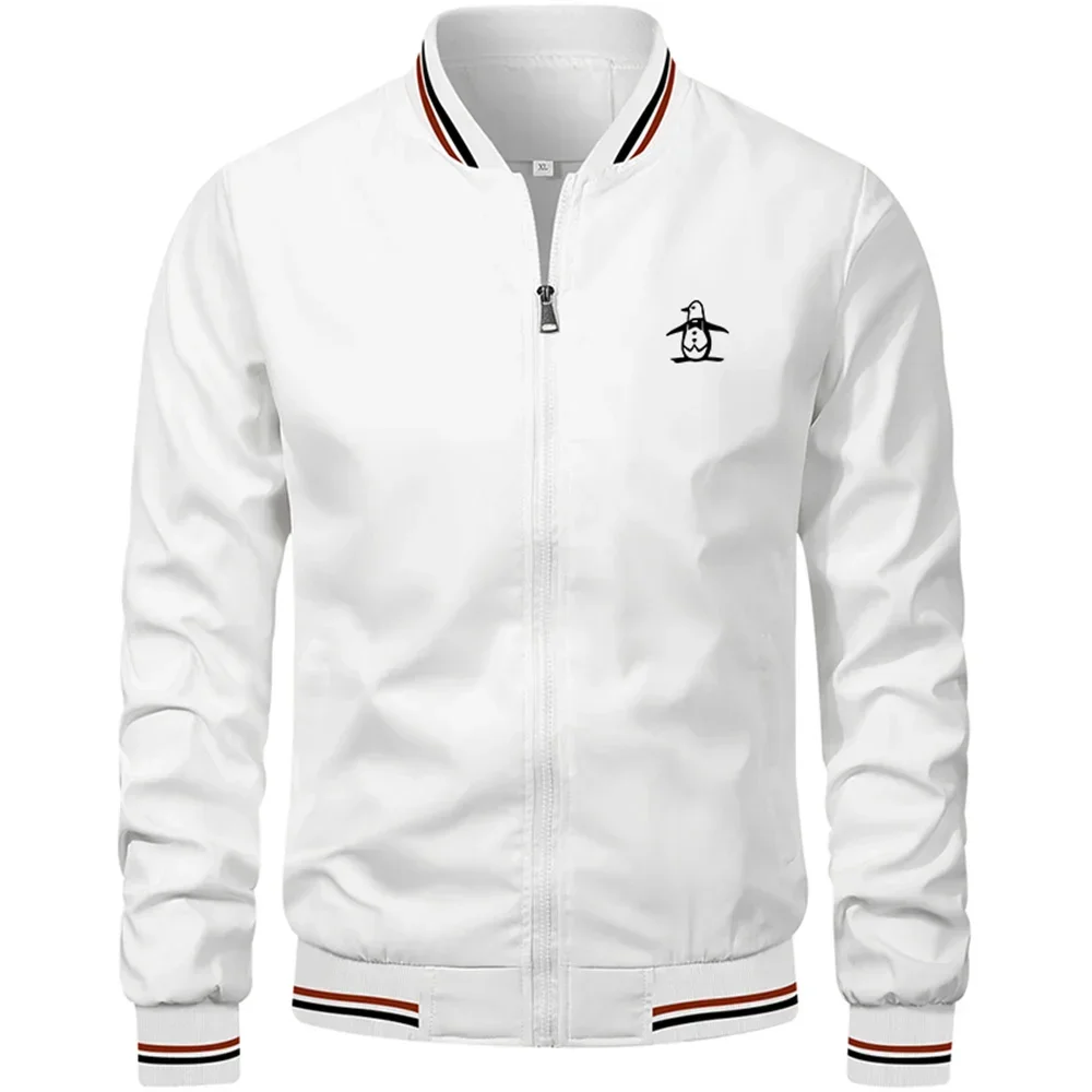 New/Korean/Golf/Men's stand up collar jacket zipper sportswear, Spring and Autumn fashion men's outdoor casual zipper jacket image 3