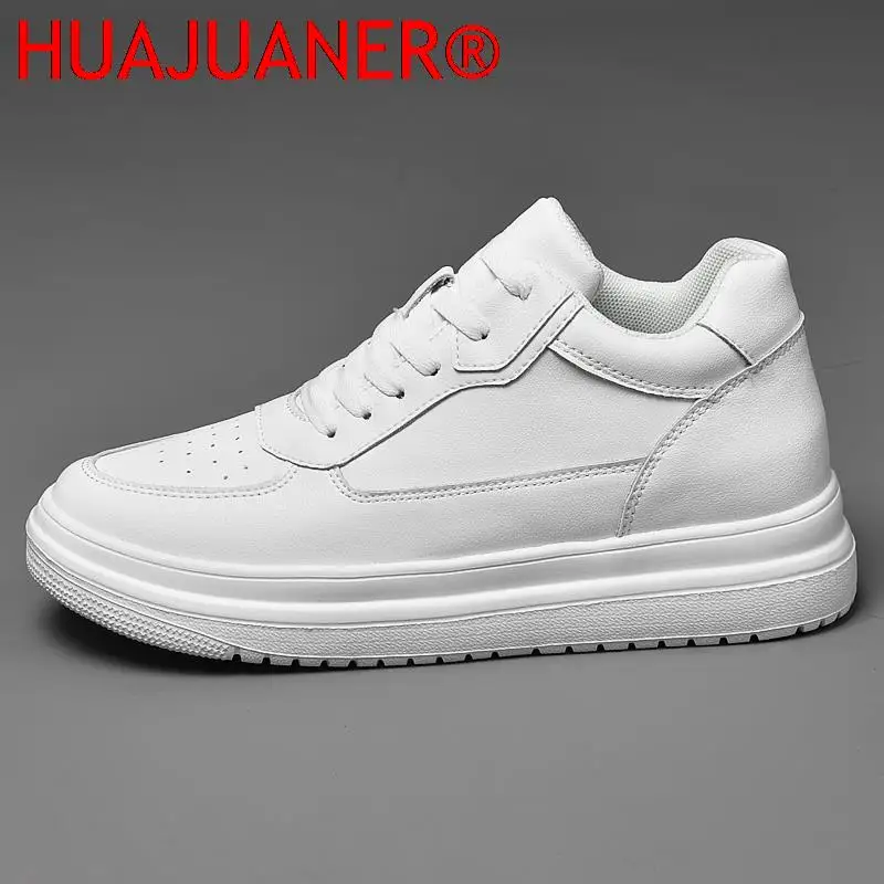 Luxury Brand Design Mens Sneakers Spring Autumn Fashion Sports Shoes Genuine Leather Vulcanized Men Fashion Shoes Skate Shoes