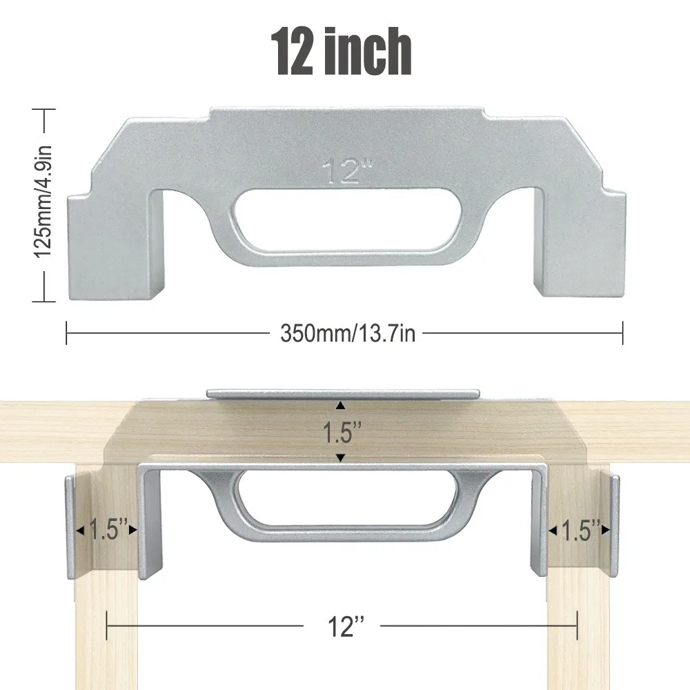 

Center Stud Layout Framing Spacing Positioning Jig Wall Accurate Measurement 12-16 Inch Wall Stud Framing Tool Aluminum Alloy
