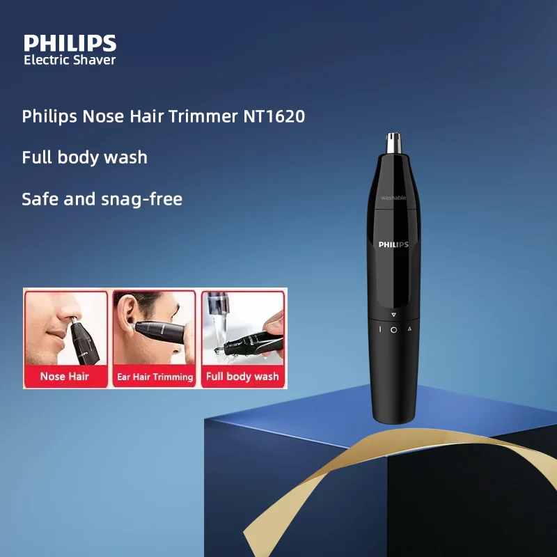 Philips NT1620 Nose Hair Trimmer Men's Electric Shaving & Cutting Nose Hair Trimmer Full Body Washable