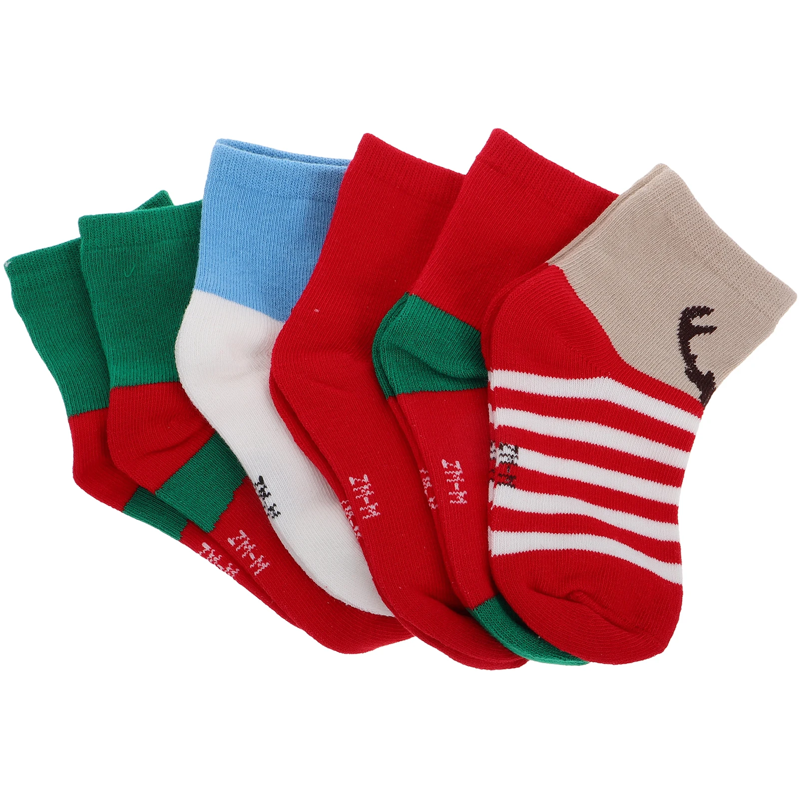 

Warm Christmas Socks For Kids Cotton Winter Footwear 20-23Cm Foot Length Party Gift Stockings Kids Winter Socks Christmas