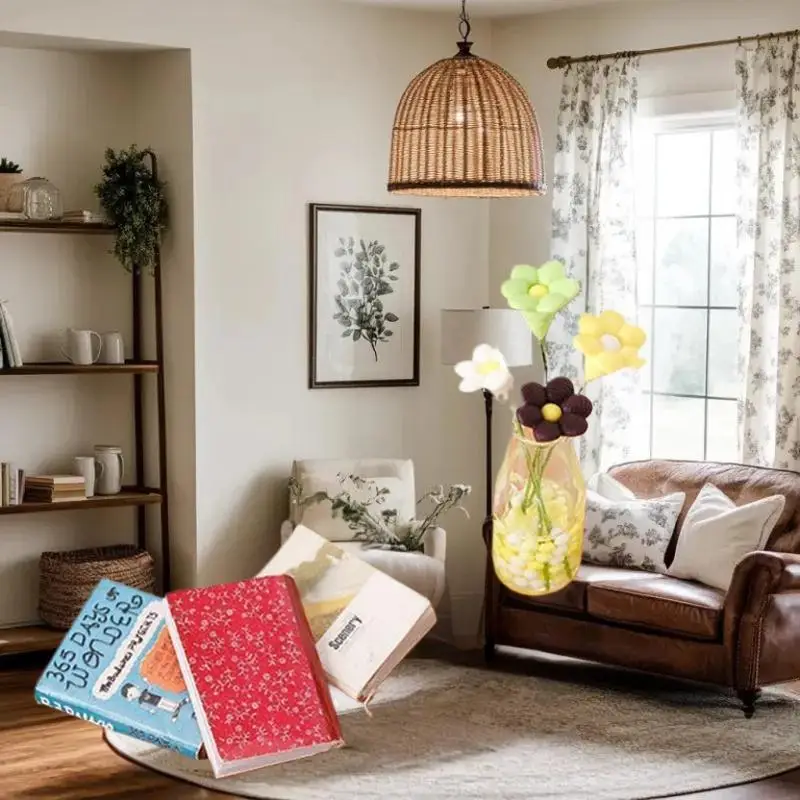 Appealing Miniature Cherry Wood Coffee Table Desk for Dollhouses; Kids Pretend Play Toy, DIY Model Furniture Ornaments