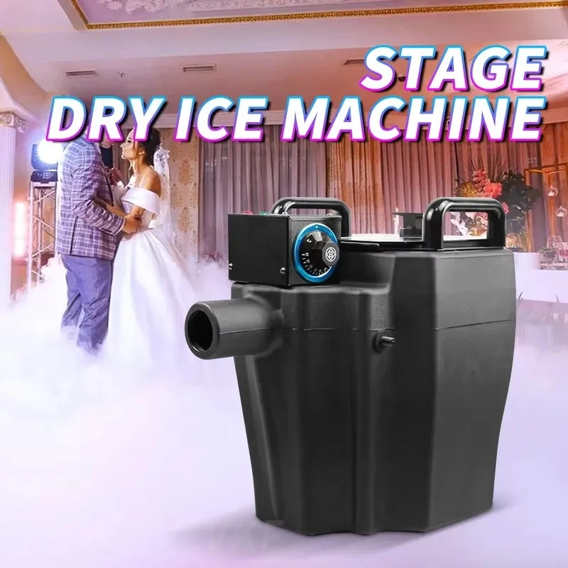 20263500W 6000W Dry Ice Machine for Low Lying Smoke Effect Fog Machine with Nozzle Skate Flight Case for Wedding Events Stage
