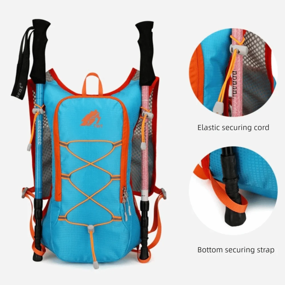 Mochila impermeable para hidratación al aire libre, mochila de escalada ultraligera reflectante, transpirable, multifuncional