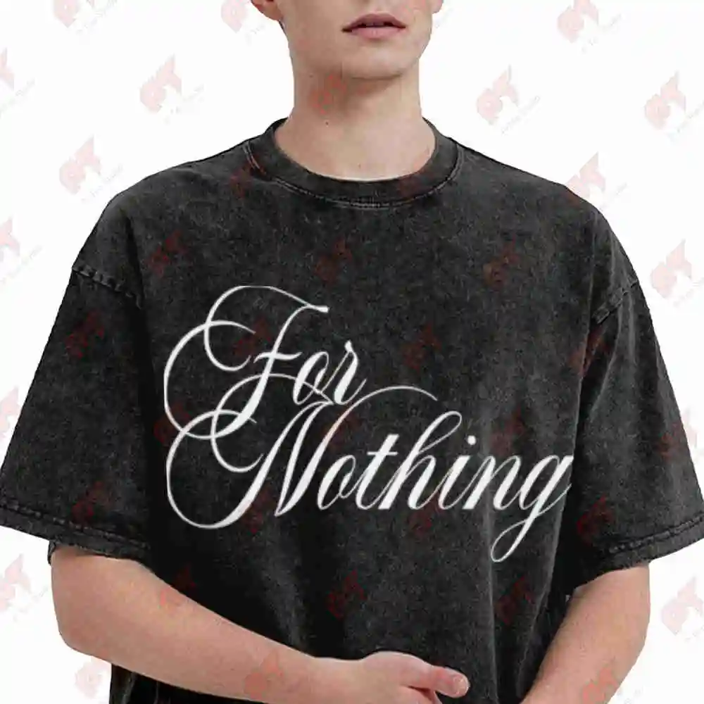 Nine Vicious For Nothing Album Nettspend Che Rap Osamason Vintage Washed Tee Pure Cotton T-Shirt