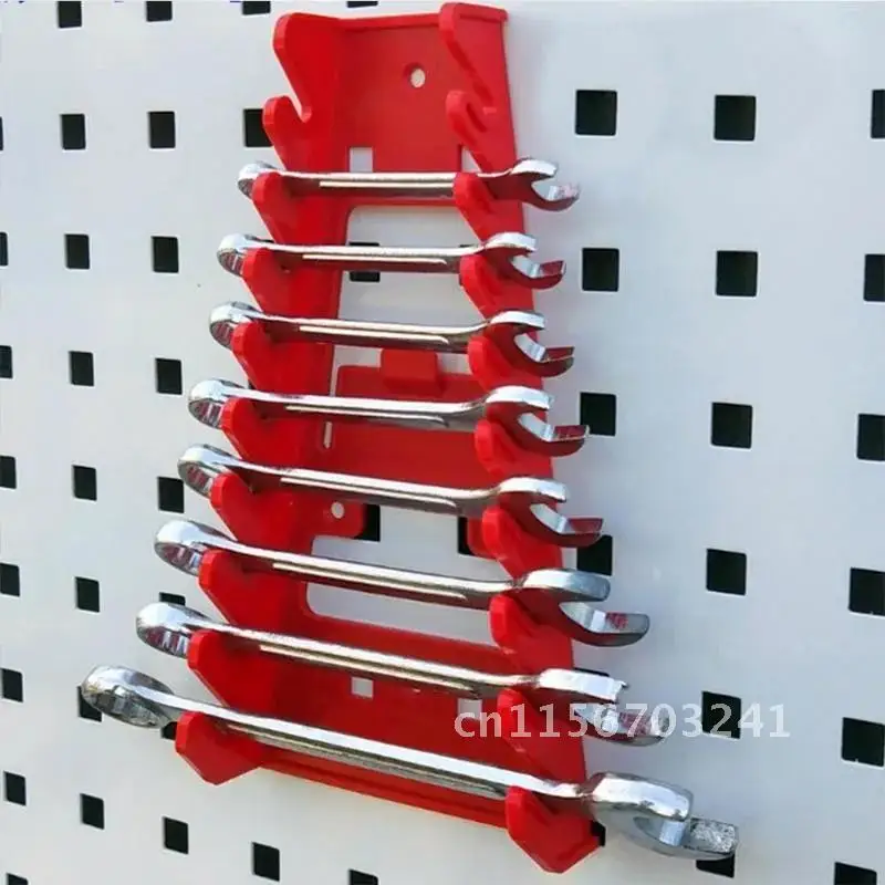 Wrench Spanner Holder Wall Mounted Tool Organizer Socket Storage Rack Plastic Tools Sorter Tray Organizer