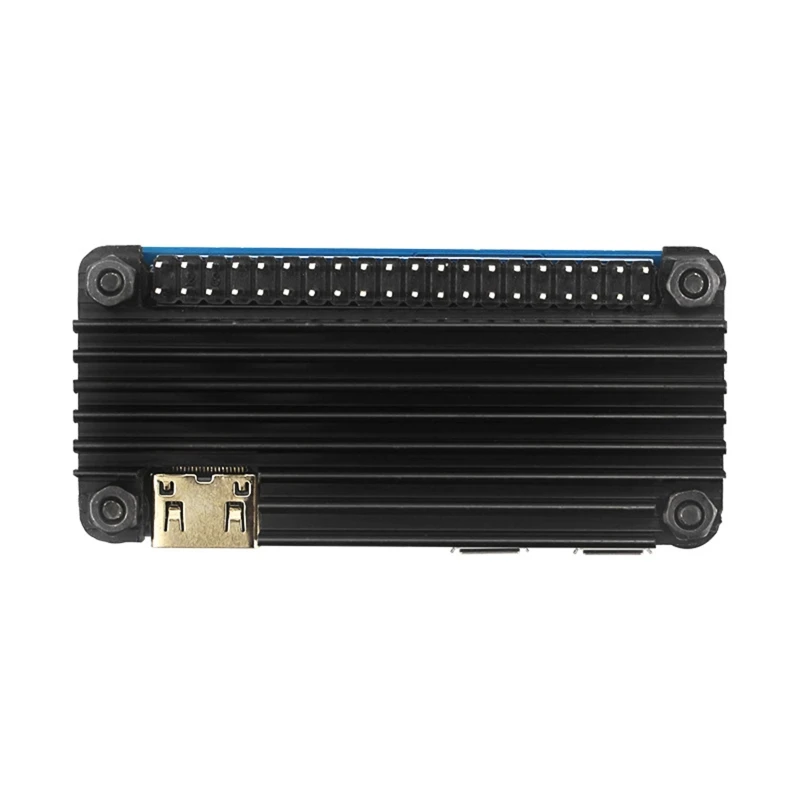 896F Aluminum Alloy Cover Case with 40Pin GPIO Header for Banana Pi M2 Zero Metal Shell with CPU Heatsink Passive Cooling image 5