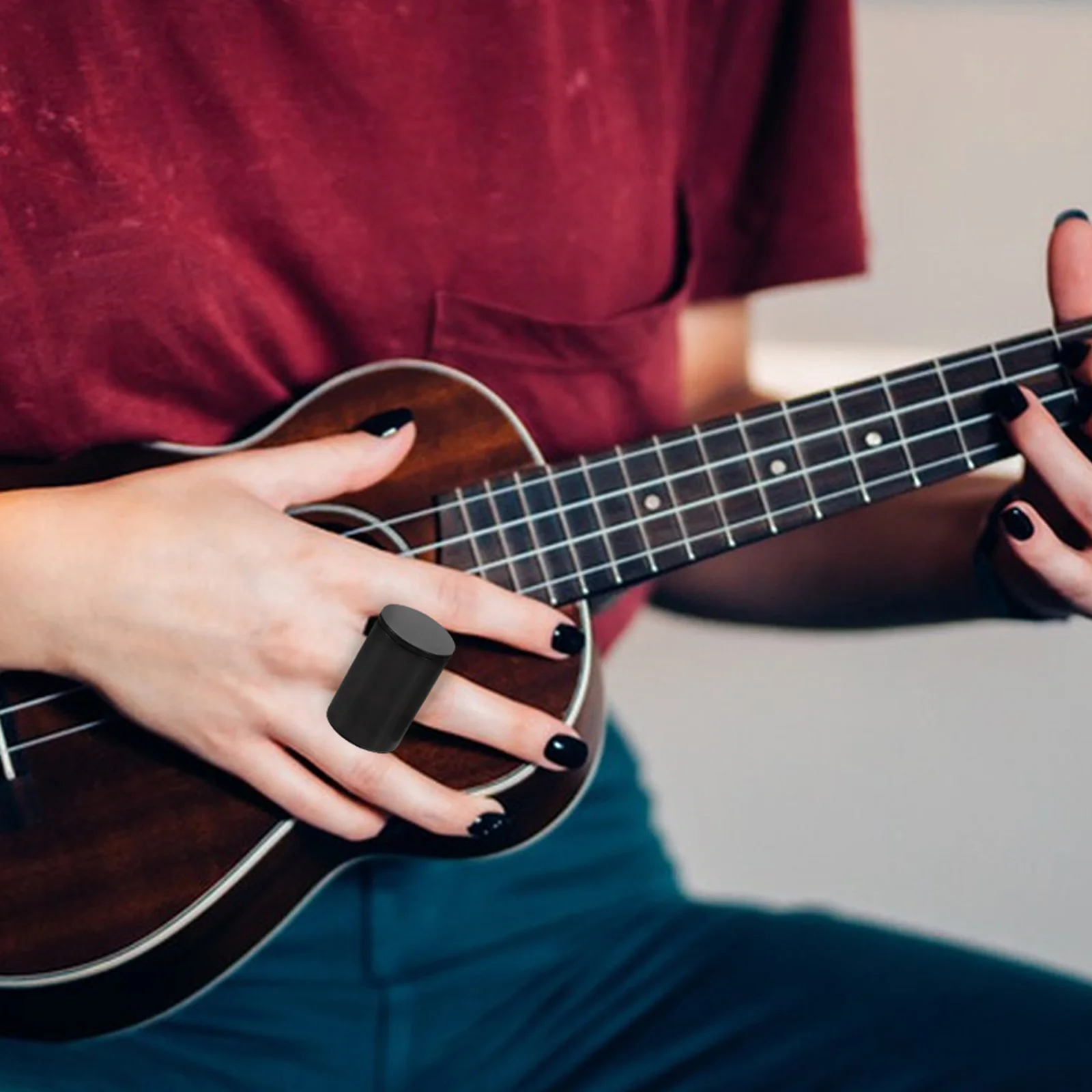 

4 Pcs Finger Maraca Hand Percussion Instruments Banjo Plastic Mandolin Egg Shaker