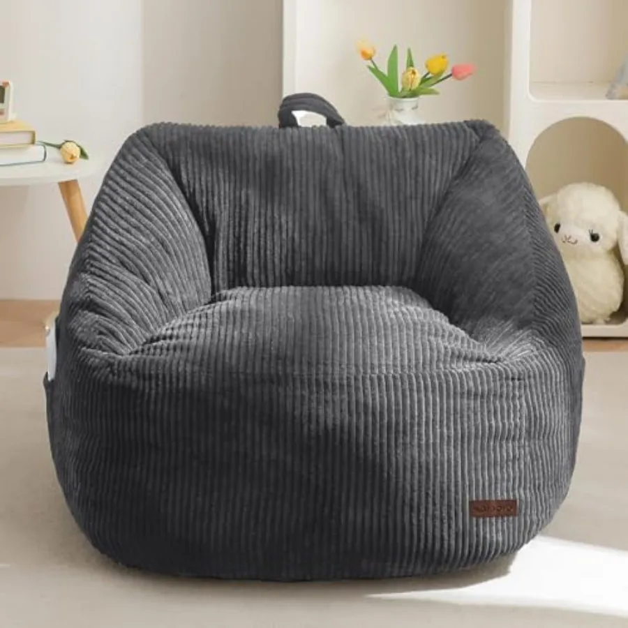 

Bean Bag Chair Bean Bag Couch with Handle Comfy Toddler Chair for Boys and Girls Accent Sofa Chair with Pocket for Gaming Readi
