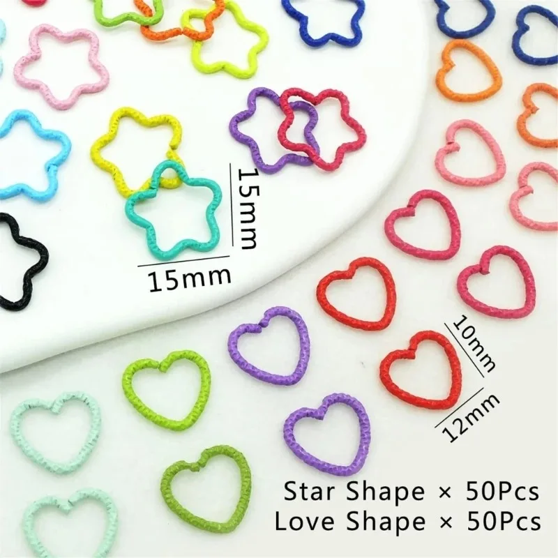 Love Heart/Star Hair Jewelry for Dreadlock Hair Braid Charm Dreadlocks Accessories Braid Rings Cuffs Clips Braid Decors