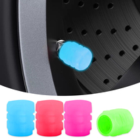 4pcs For Honda City Odyssey CIVIC Luminous Valve Stem Caps Fluorescent Night Glowing Car Motorcycle Bicycle Bike Wheel Tyre Hub