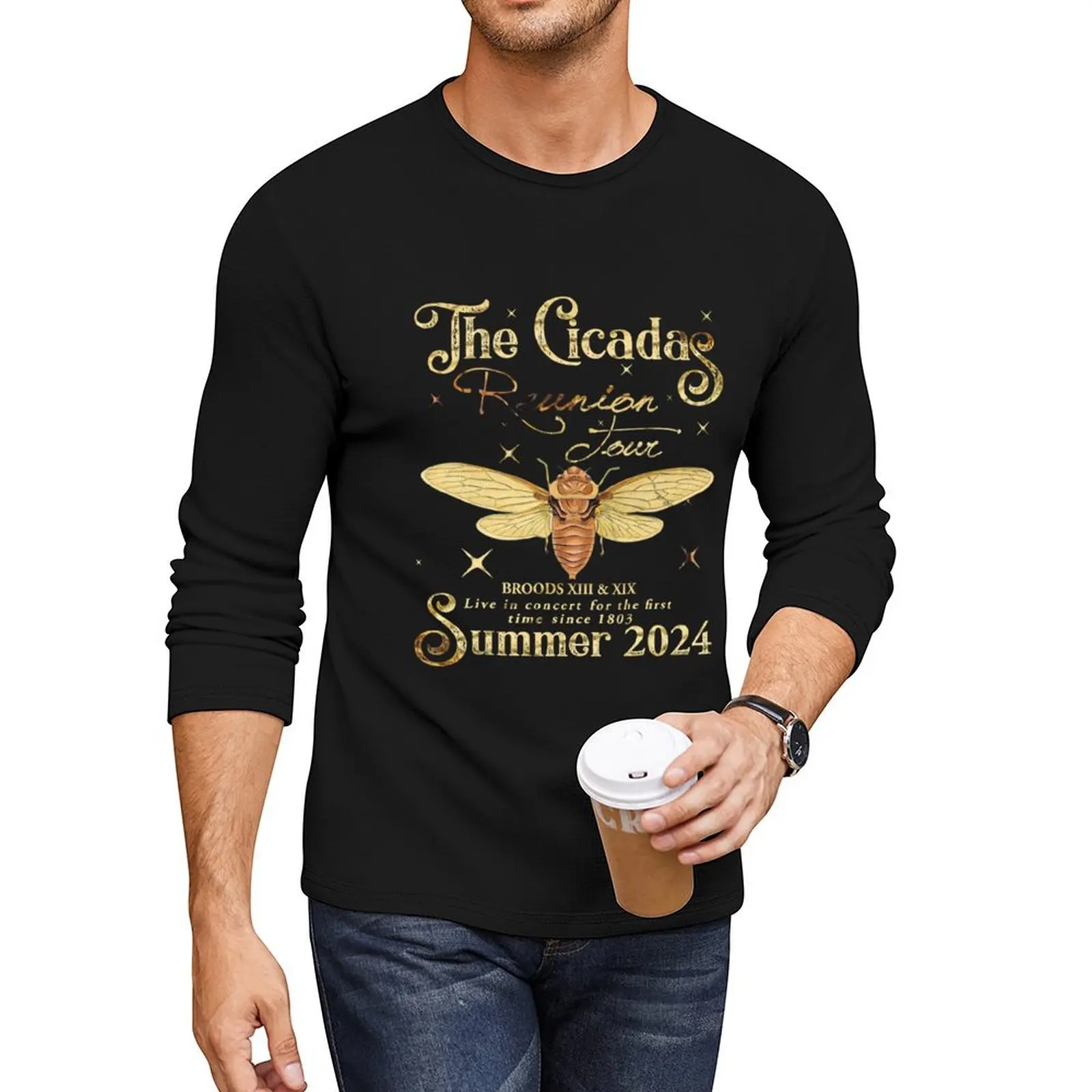 Funny The Cicadas Reunion Tour Summer 2024 Long T-Shirt sweat shirt funny t shirt T-shirt men