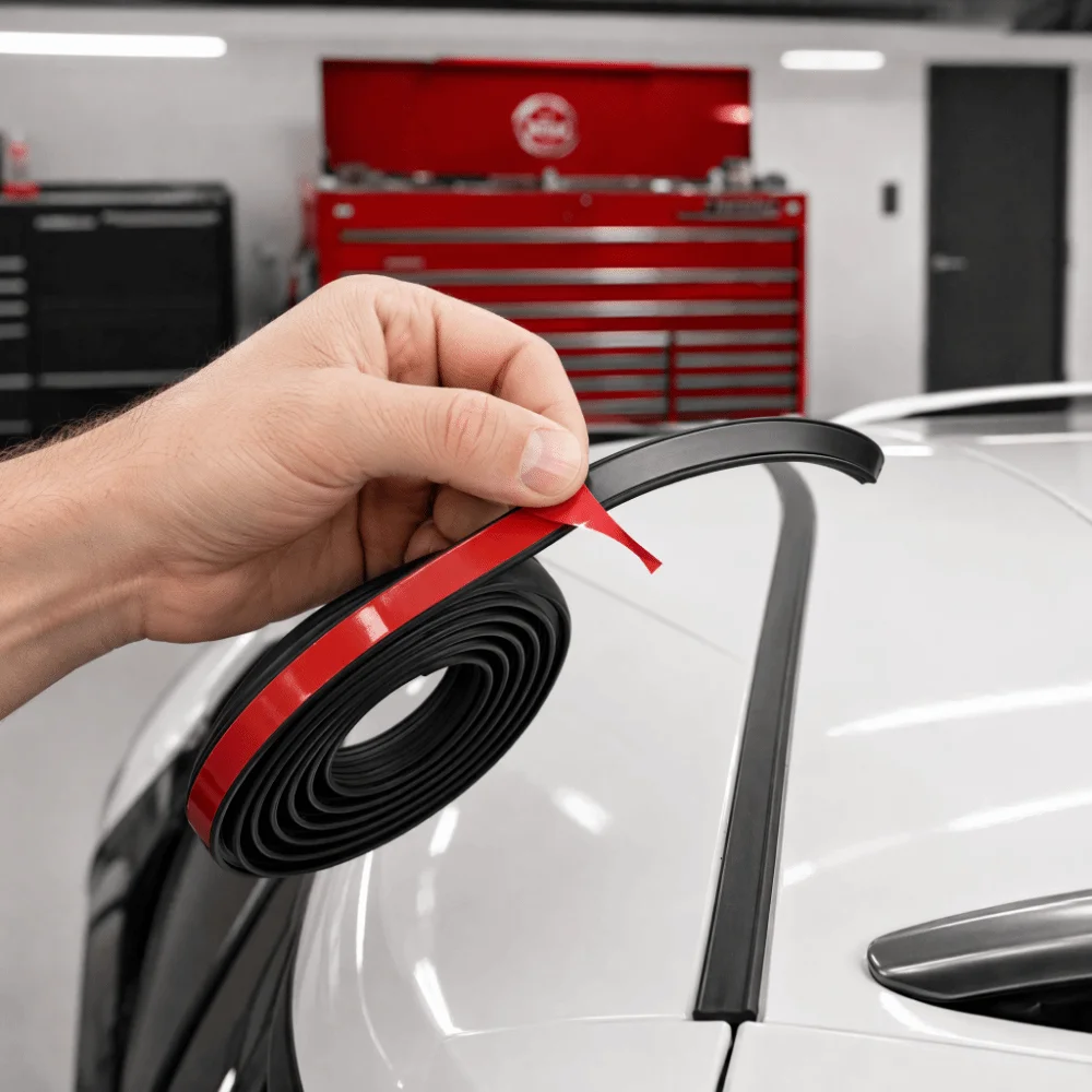 Rubber Car Trunk Seal Strip Dustproof Flexible Automotive Rubber Gasket Waterproof Sound Insulation Trunk Upper Seal Universal