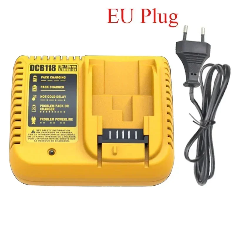 DCB118 Charger For DeWalt 18V 20V Lithium Battery DCB120 DCB140 DCB183 DCB180 DCB200 DCB206 DCB609 DCB112 DCB115 DCB105 DCB107