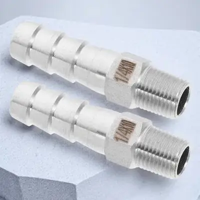 

2 шт., соединители из нержавеющей стали, воздушный шланг, герметичные газовые фитинги, аксессуары для домашнего пивоварения, Npt, штекер 1/8 х 10 мм, прочный