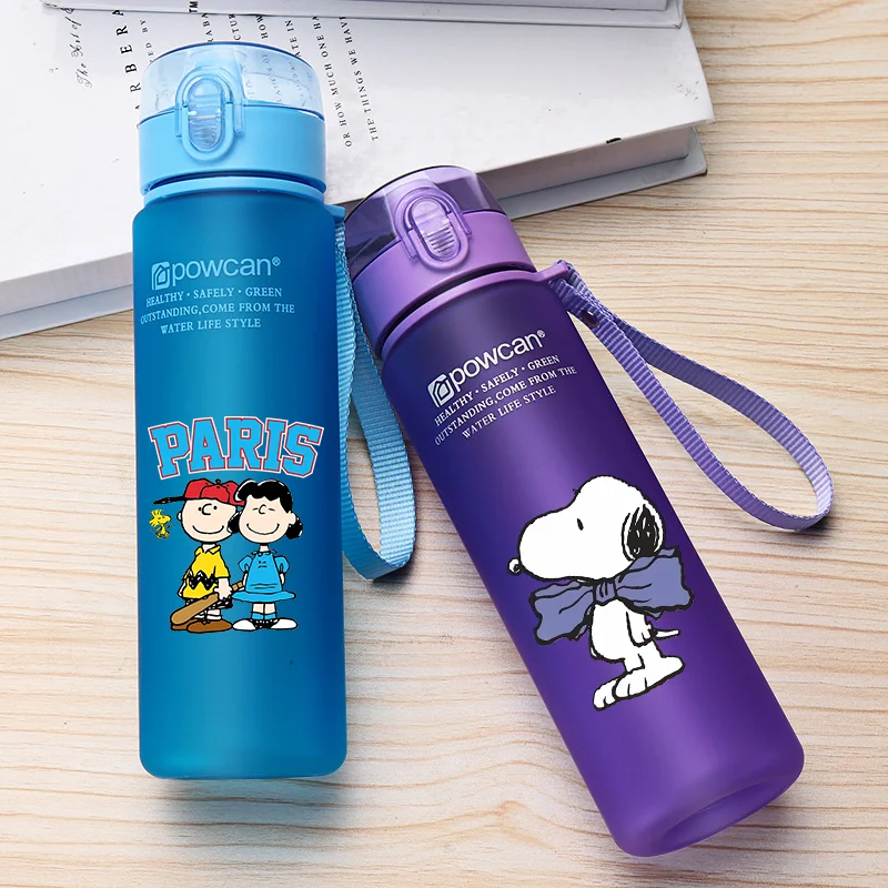 

Snoopys 800 мл спортивное стекло для воды, удобная чашка для питья, летняя соломенная бутылка в стиле аниме, портативный устойчивый к падению чайник, принадлежности