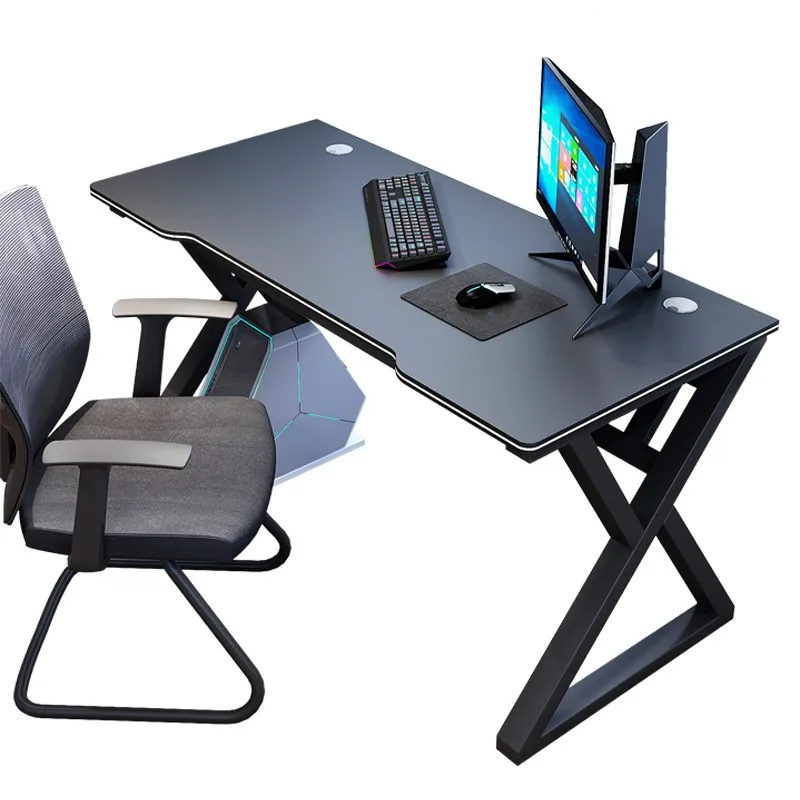 bureau-de-jeu-ergonomique-avec-trous-de-gestion-des-cables-bureau-d'ordinateur-noir-pour-la-maison-et-le-bureau-pieds-en-forme-de-x-table-d'ecriture-simple-et-moderne
