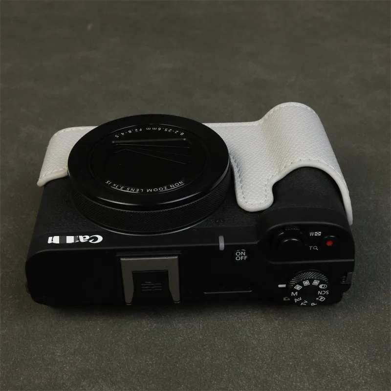 

Digital Camera Case For Canon PowerShot V1 Protective Cover PU Camera Half Shell Leather Sleeve Accessories