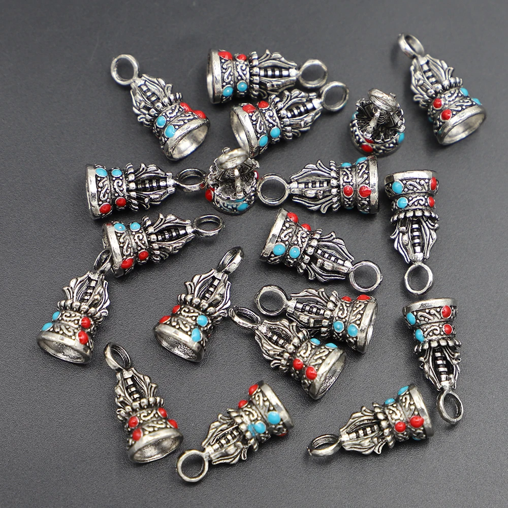 Fine Trendy Zinc Alloy Crown Head Pendant End Cap Queen Beads Necklace Jewelry Accessories Making Gifts Findings 20Pcs Wholesale