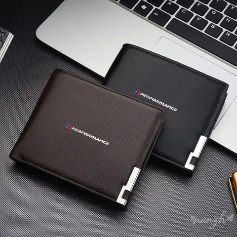 New Men Wallets Name Customized Card Holder For BMW Performance X1 X3 X4 X5 E46 E90 F20 E60 E39 F10 M1 M2 M3 M5 M6 E87 Key Bag