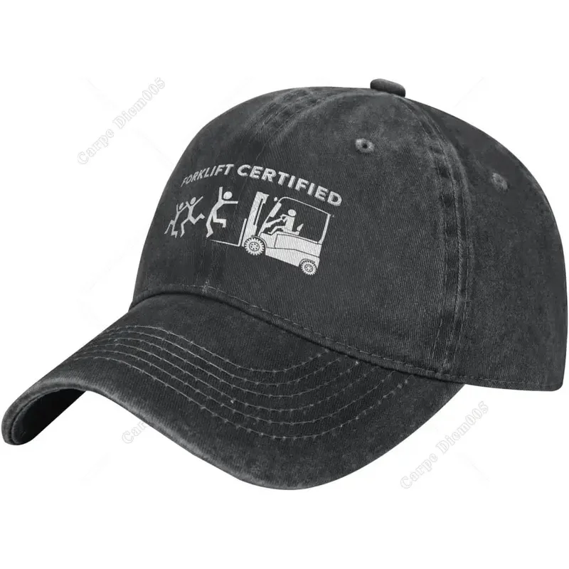 Funny Hat Forklift Certified Hat For Women Baseball Cap Graphic Caps Easy To Wear One Size Outdoor Caps For Men