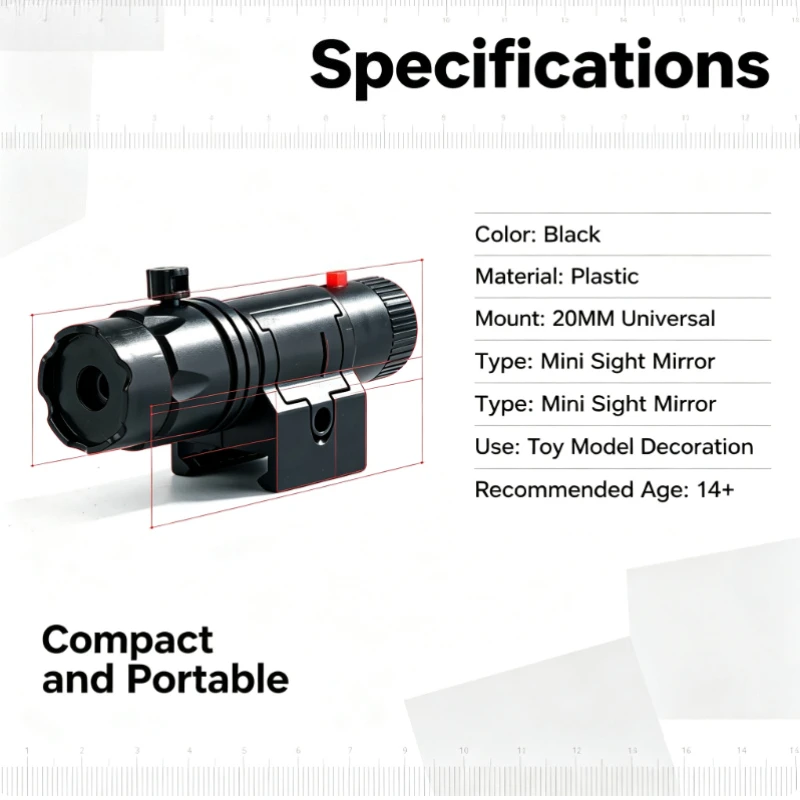 Portable Small Decorative Illumination Module with Matching Bracket Cylindrical Lighting Craft Accessory