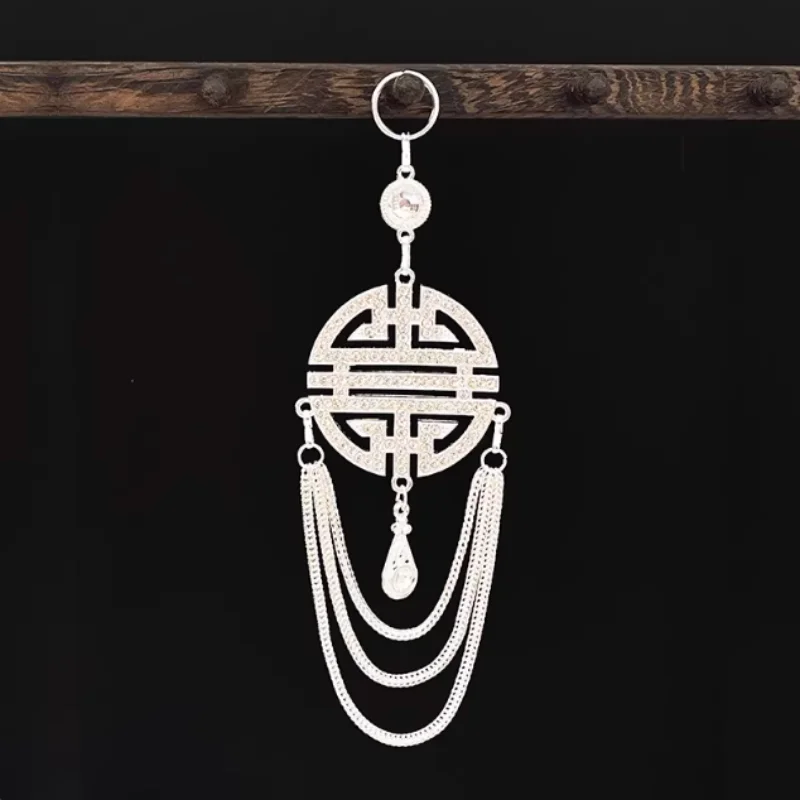 Mongolian Ethnic Style Mongolian Robe Lapel Performance Accessories Chest Pendants