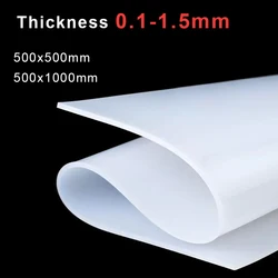 Translucent Silicone Rubber Sheet Thickness 0.1-1.5mm High Temperature Resistance Food Grade Silica Gel Plate 500x500 500x1000mm