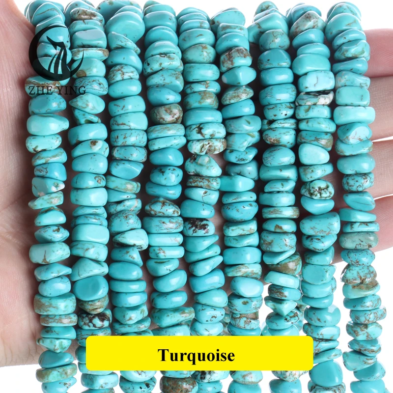 Natural Turquoise Chips Stone Beads 5-10mm Freeform Mookaite Sunstone Irregular Bead for Jewelry Making Bracelet DIY Accessories