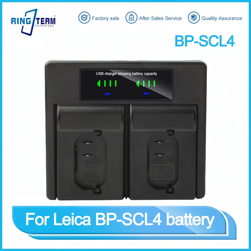 

BP-SCL4 USB Dual Charger for Leica Q2 SL2 SL(TYP 601) Camera BP-SCL4 Dual Charger Battery