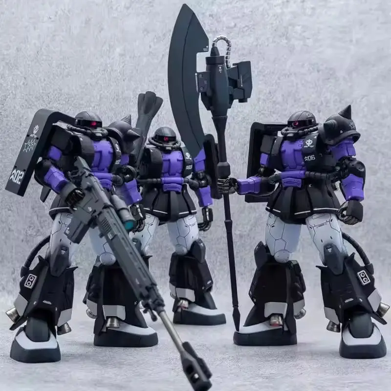 Hg 1/144 Zaku High Shooter Rifle Axe Gun Mobile Robot Mecha Assembly Model Action Figures Children'S Educational Toys Gift
