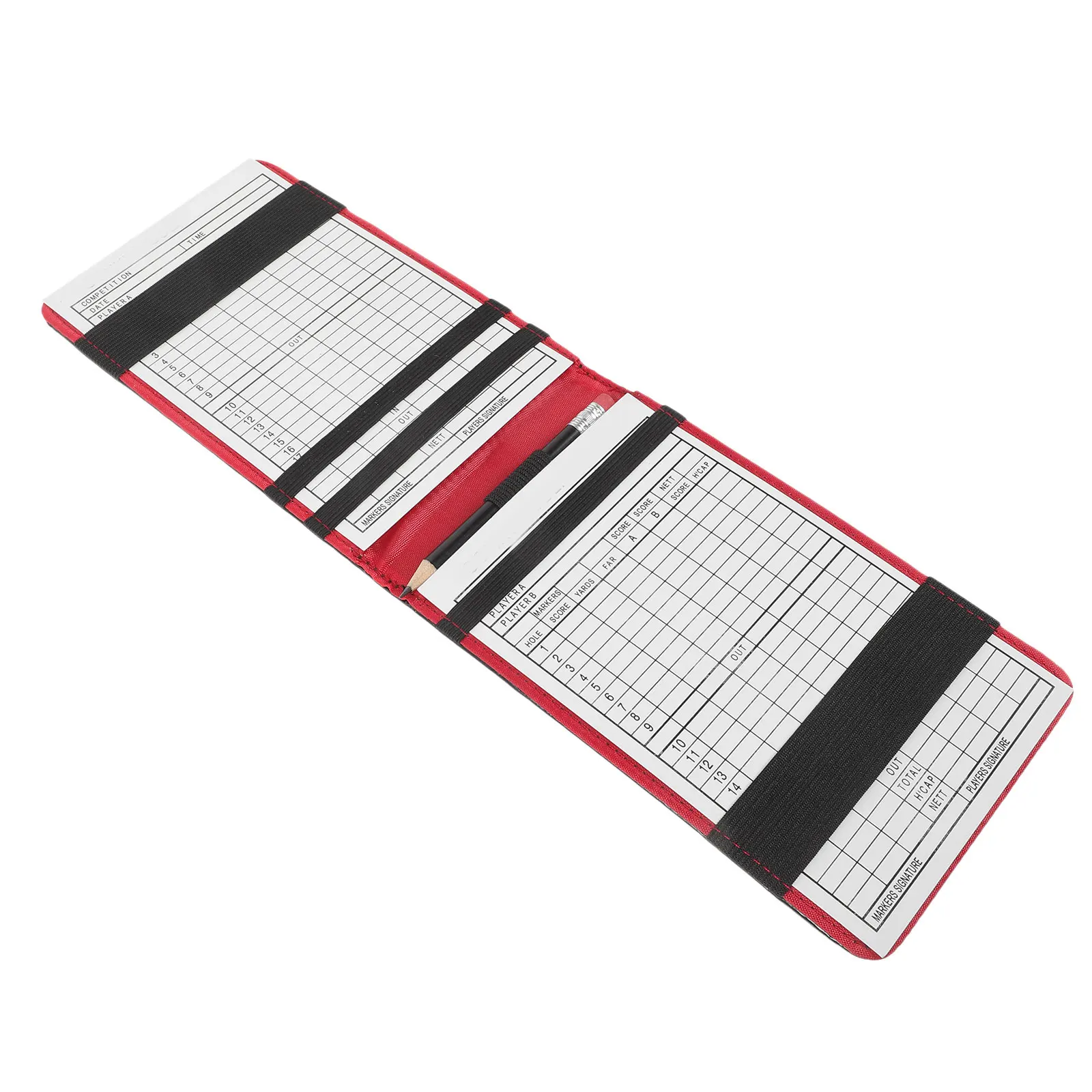 

1PC Golf Scorecard ganizer Portable Notepad PU Waterproof Folding Protective Cover For Sports Scorebook Golfer Gift