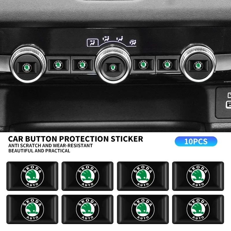 Car Steering Wheel Sticker Automotive Goods Auto Accessories For Skoda Octavia Fabia Kamiq Kapoq Kodiaq Rapid SCALA Superb