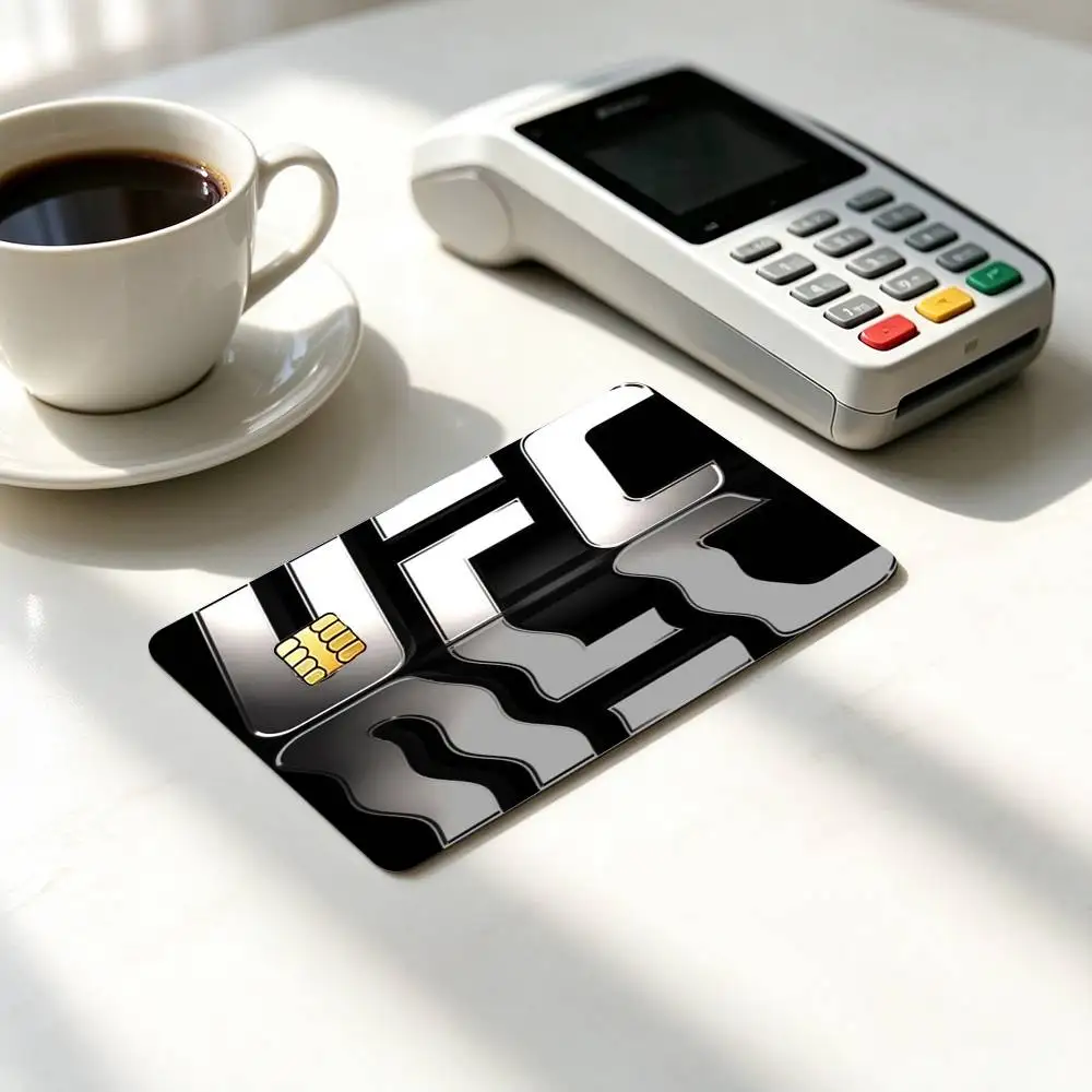 UFC Logo F-Fighting-G  Credit Card HD Stickers Game Card Decal Small Chip Waterproof Sticker Gift