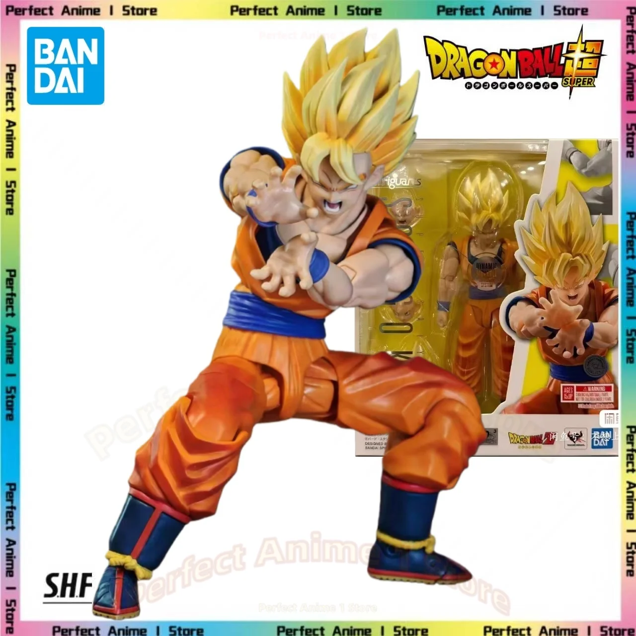

In Stock Bandai SHF Dragon Ball Z Son Goku Super Saiyan The Opening of The Decisive Battle Action Figure
