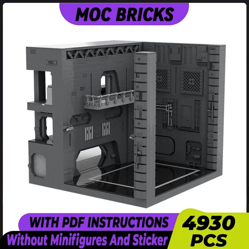 Star Movie Model Moc Building Bricks Military AT-ST Hangar Technology Modular Blocks Gifts Christmas Toys DIY Sets Assembly