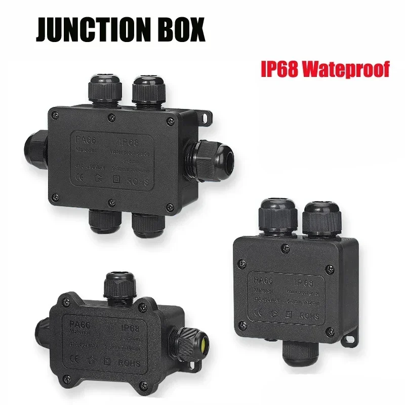 IP68 Waterproof Junction Box with Terminal Outdoor 450V 3-10mm Branch Wiring Connector Street Lamp Designed for Buried Wires