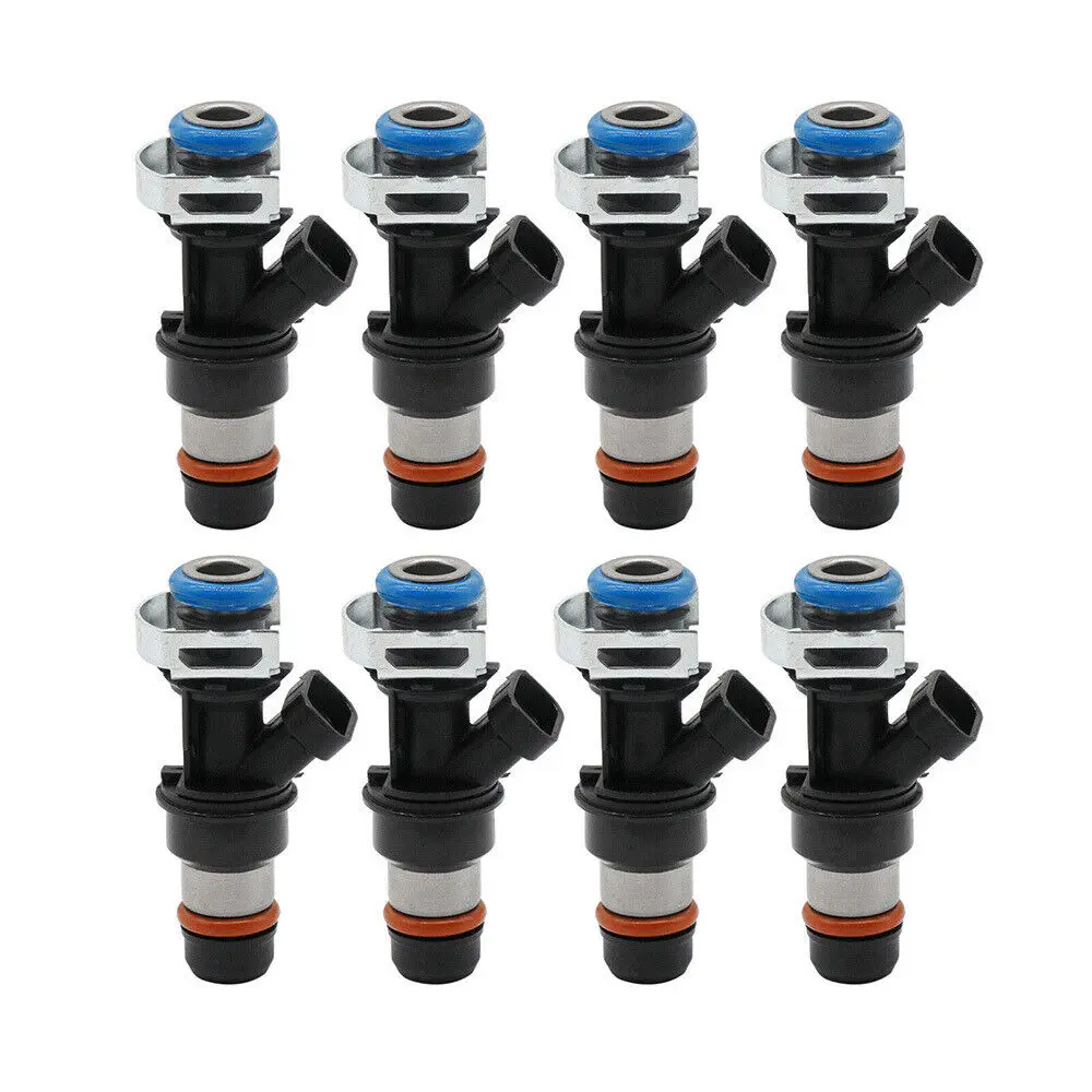 Fuel Injector 25317628 Compatible with Cadillac Chevrolet 8x Black (Note: 8 Pack Neutral Box)