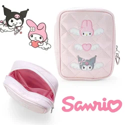 Sanrio Kuromi Melody bolsa de almacenamiento de cosméticos de viaje, bolsa de maquillaje portátil, bolsa de viaje de gran capacidad, organizador de maquillaje, regalo de cumpleaños