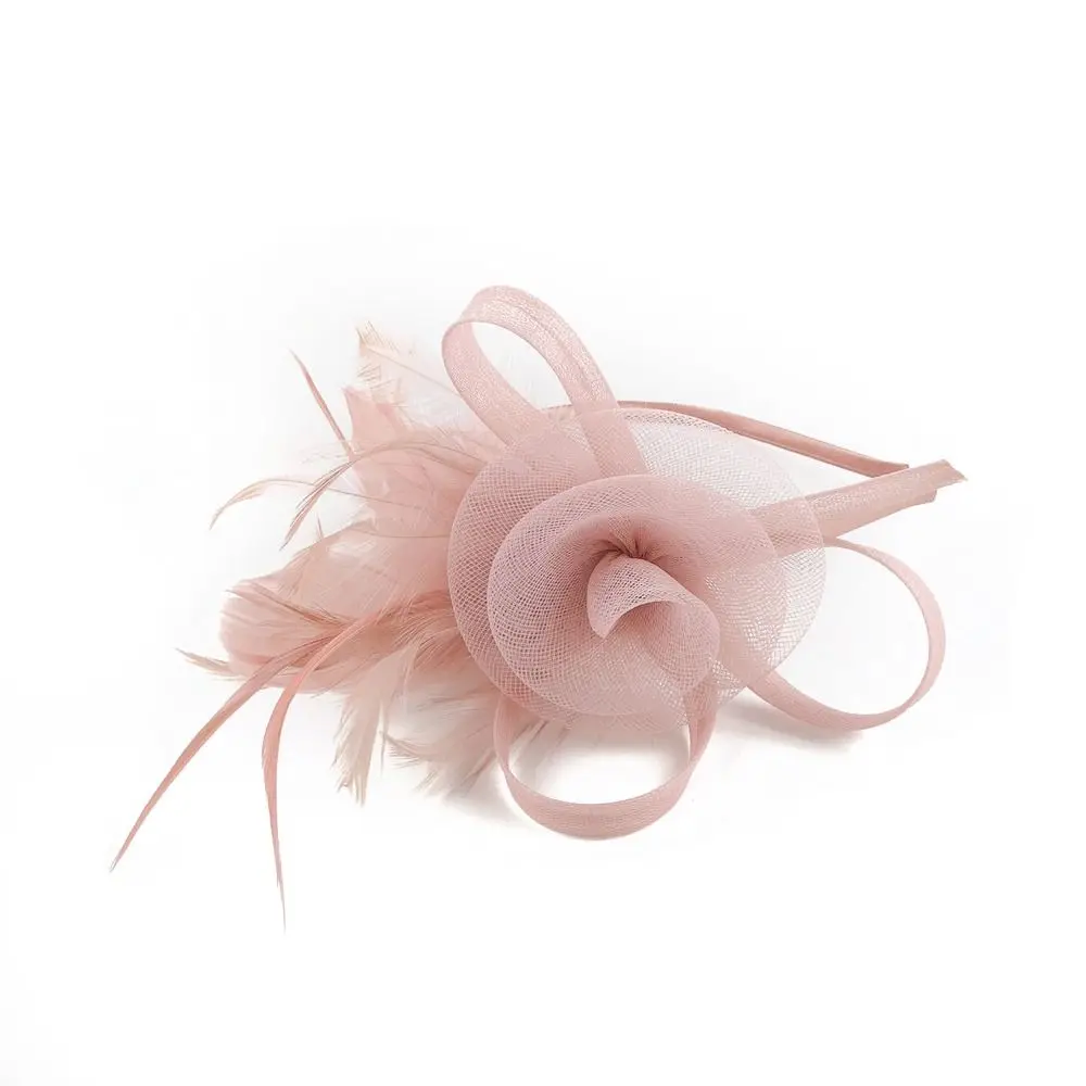 فستان رسمي ريش شبكي عقال فاخر ريترو فاسيناتور غطاء الرأس رائع أداء المرحلة خوذة #2